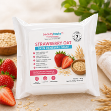 Load image into Gallery viewer, Strawberry Oat Skin Renewal Soap (7 bars X 80g/bar Pack)
