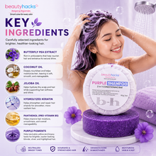 Load image into Gallery viewer, Beauty Hacks PURPLE SHAMPOO Conditioner Bar | 2-in-1 Normal | Anti-Brass | Blonde, Silver, Gray & Highlighted Hair Care