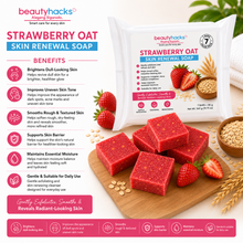 Load image into Gallery viewer, Strawberry Oat Skin Renewal Soap (7 bars X 80g/bar Pack)