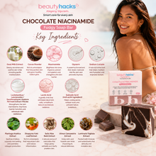 Load image into Gallery viewer, Beauty Hacks CHOCOLATE NIACINAMIDE FUDGY SOAP BAR | Natural Milk & Chocolate Glowing, Brightening & Moisturizing Soap