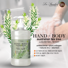 Load image into Gallery viewer, HAND + BODY AUSTRALIAN TEA TREE LIQUID GEL WASH