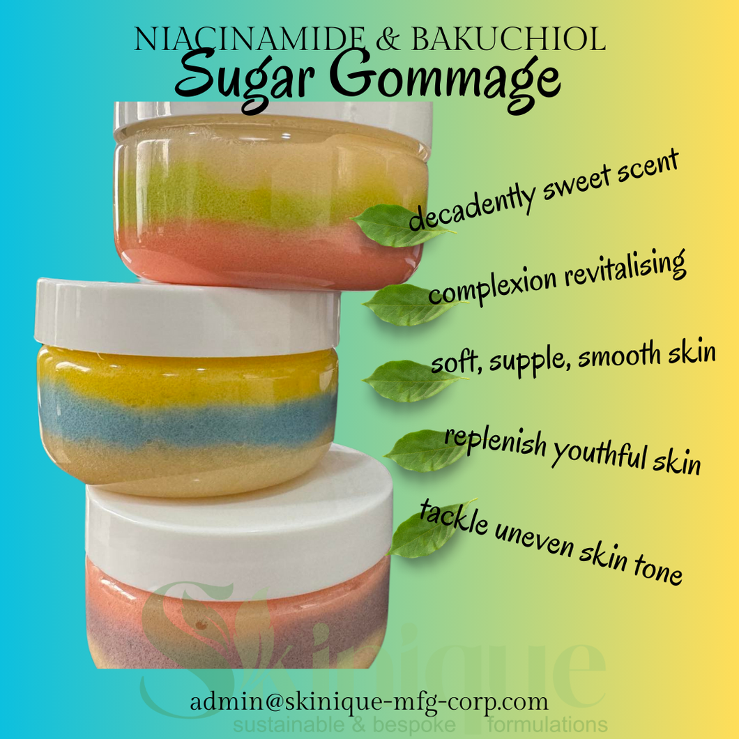 NIACINAMIDE+BAKUCHIOL Sugar Gommage Body Scrub