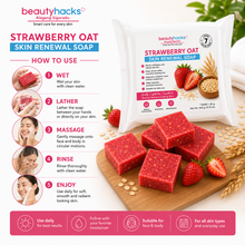 Load image into Gallery viewer, Strawberry Oat Skin Renewal Soap (7 bars X 80g/bar Pack)
