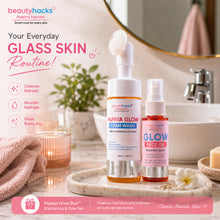 Load image into Gallery viewer, Beauty Hacks Papaya Glow Duo™ | Papaya Glow Foam Wash + Glow Face Oil | Brightening &amp; Glow Set

