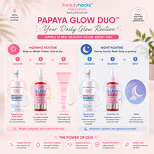 Load image into Gallery viewer, Beauty Hacks Papaya Glow Duo™ | Papaya Glow Foam Wash + Glow Face Oil | Brightening &amp; Glow Set
