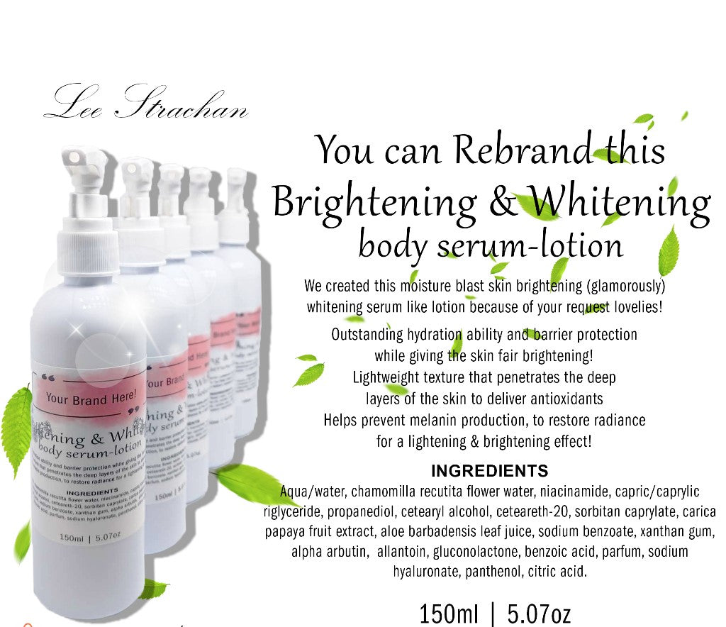 Brightening & Whitening Body Serum-Lotion 150ml REBRAND SAMPLE