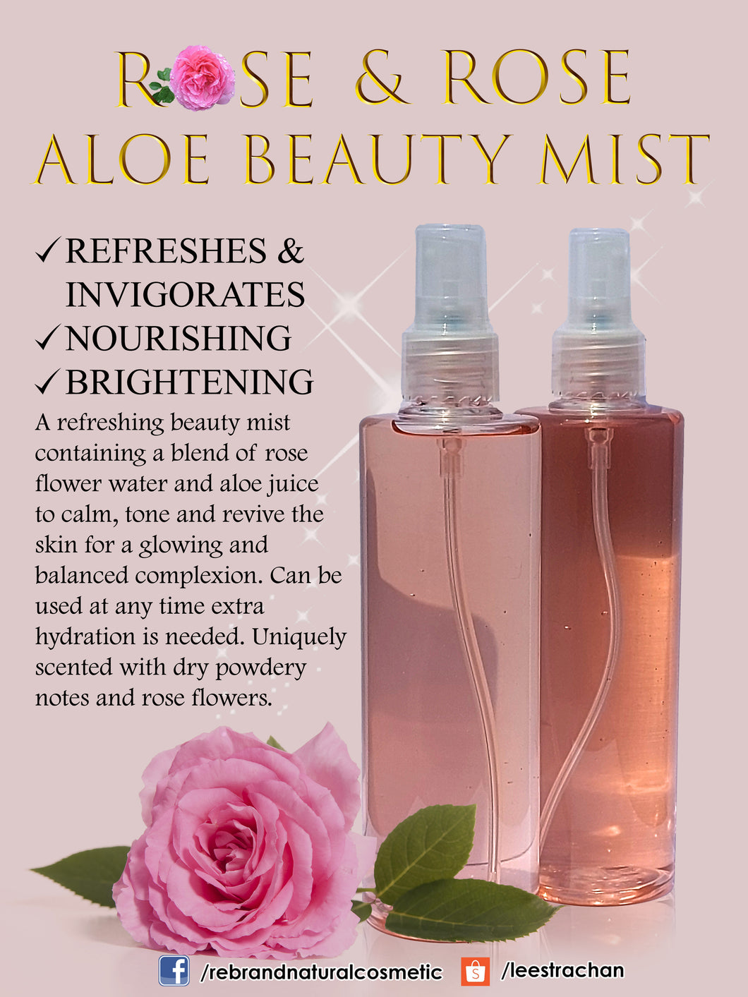 ROSE & ROSE ALOE BEAUTY MIST 150ML